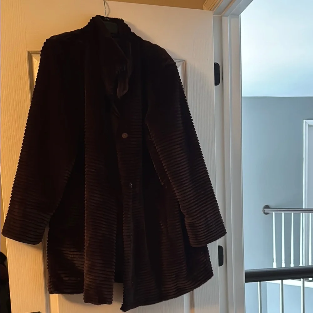 Dennis Basso Furry Teddy Jacket - Picture 1 of 4